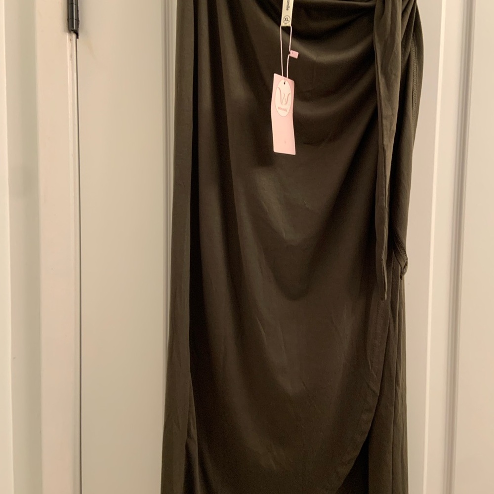 Elegant Olive Green Skirt